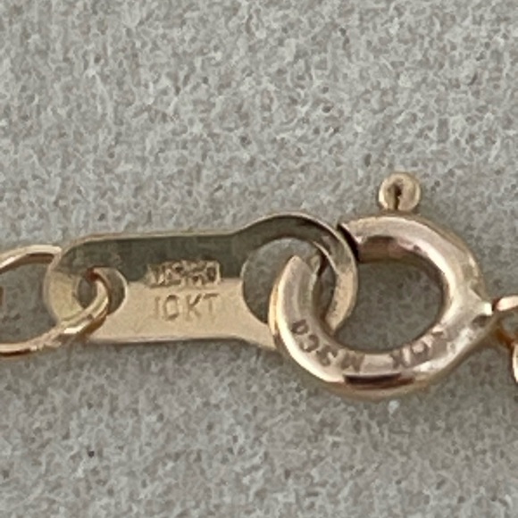 New! Amethyst & Diamond Open Heart Gold Necklace - Picture 9 of 9